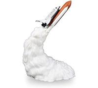 Veilleuse Fusée 22cm, Veilleuse De Navette Spatiale Imprimée en 3D, Lampe D’Ambiance Créative en Forme De Fusée 1w avec Rechargeable USB