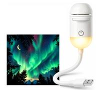 Veilleuse Galaxy - Projecteur de galaxie - Rotation à 360° - USB - Projecteur d'étoiles 2 en 1 avec 12 films de projection coulissants - Pour fête, voiture, salle d'étude, chambre à coucher - 260427