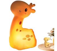 Veilleuse girafe 4x8x3, 5 pouces LED Pat lampe rechargeable par USB veilleuse mignonne pour enfants avec 3 couleurs d'éclairage en silicone pour chambre à coucher, berceau, crèche.