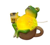 Veilleuse Grenouille | Figurines D Animaux En Résine Buveurs De Bière - Veilleuse Décorative Pour Chambre D Enfant,Pour Décoration Maison Chambre Salon Dortoir Appartement Bébé Noël Anniversaire Fête