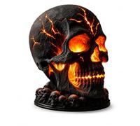 Veilleuse Halloween Tête de Mort Statue en Résine Lava USB