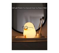 Veilleuse Happy Duck Kids, Veilleuse En Silicone Pour Enfants, Lampe En Silicone Mignonne Et À Intensité Variable Pour L'heure Du Coucher Apaisante B