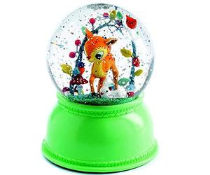 Veilleuse lampe de chambre d'enfant Faon de Djeco Boule à neige lumineuse