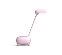 Veilleuse/Lampe de chevet/Lampe de bureau pour enfant en forme de girafe rose, avec son cou flexible à 360°. Fonctionne sur secteur + batterie intégrée.