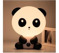 Veilleuse Lampe de Nuit Chevet Table Lumière Douce Blanc Chaud Déco Cadeau Style Panda pour Chambre Enfant Bébé