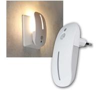 Veilleuse Lampe LED Lumière de Nuit Douille Capteur Détecteur Mouvement, Lampe D'Orientation Jaune Chaud