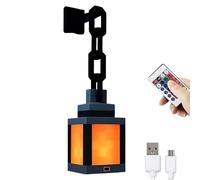 Veilleuse lanterne pixelisée 3D, lumière d'ambiance LED rechargeable par USB 16 couleurs avec télécommande et commande tactile, pour chambre, décoration de salle de jeux light-A