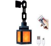 Veilleuse lanterne pixélisée avec télécommande, lampe d'ambiance murale LED 16 couleurs, pour chambre à coucher, salle de jeux, décoration de chambre d'enfants 1PCS