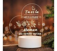 veilleuse LED 3D comme cadeau d'anniversaire ou pour la fête des mères