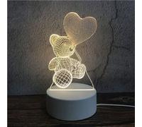 Veilleuse LED 3D Ours en ballon DY-51 G