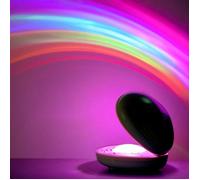 Veilleuse LED arc-en-ciel colorée et créative lampe de projection arc-en-ciel en forme d'œuf à 2 modes décoration pour chambre d'e
