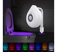 Veilleuse LED automatique étanche avec capteur de mouvement,16-Color Motion Sensor LED Toilet Night Light (Light-01)