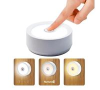 Veilleuse LED avec bouton tactile et aimant pour lit, applique murale sans fil, trois couleurs pour chambre et placard