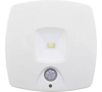 Veilleuse LED avec détecteur de mouvement Müller-Licht 27700015 carré LED blanc lumière du jour blanc