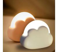 Veilleuse Led Dimmable En Forme De Nuage - 2 Pièces Pour Chambre De Bébé, Rechargeable Usb - Décorations Et Cadeaux Pour Femme, Fille[Vei9270245]