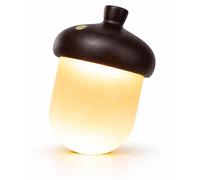 Veilleuse LED en bois, alimentée par USB, contrôle tactile, 3 modes de couleur, intensité variable en continu, jolie décoration de chambre d'enfant, idéale pour les thèmes de la récolte d'automne