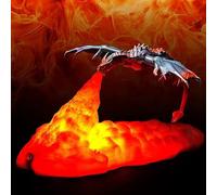 Veilleuse LED en forme de dragon de feu avec impression 3D - Rechargeable par USB - Cadeau de Noël pour enfants, adultes, garçons, filles, chambre à coucher (dragon de feu)