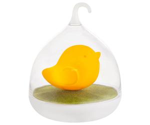 Veilleuse LED en forme d'oiseau, lampe de chambre à coucher, lampe pour enfant, lampe de table, variateur tactile, blanc orange, 4x LED 0,08 watts, DxH 14x17 cm