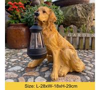 Veilleuse Led En Résine Étanche Pour Chien,Simulation Animale,Lumière Solaire,Extérieur,Chemin De Fer,Cour,Jardin,Décoration Quelque Part - Type Golden Retriever A