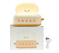Veilleuse led Enfant, Lampe toast USB Rechargeable, lampe de chevet enfant en Silicone, Réglage de la Luminosité par Clic et Peut être Chronométré Veilleuse bébé, Cadeaux d'anniversaire et de Noël