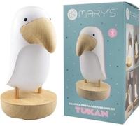 Veilleuse LED et haut-parleur Bluetooth tukan blanc