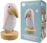 Veilleuse LED et haut-parleur Bluetooth tukan rose