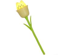 Veilleuse LED flexible col de cygne silicone souple rose | Col de cygne flexible, angles réglables, matériau au toucher sûr, options rose, jaune, rouge, décoration de chambre (jaune)