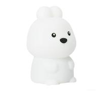 Veilleuse LED intelligente, reconnaissance vocale IA et connectivité WiFi, dialogue multilingue et voix à texte, diverses options vocales, décoration d'intérieur pour enfants et adultes (lapin)