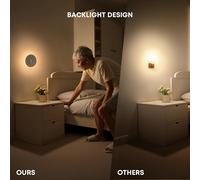 Veilleuse Led Lampe Avec Mouvement Detecteur - Aimantée Lumiere Placard Rechargeable Sans Fil Avec Liaison & Motion Sensor Détecteur Interieur Pour Passage Couloir Escalier 6 Pièces