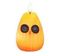 Veilleuse LED ludique en forme de chouette sans flamme, veilleuse d'Halloween en forme de citrouille, fonctionne à piles, pour décoration de table d'Halloween à la maison (A)