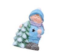 Veilleuse LED lumineuse pour enfants - Figurine décorative en céramique, décoration de vacances de Noël, décoration de chambre d'enfant et de fête, cadeau sûr pour garçons