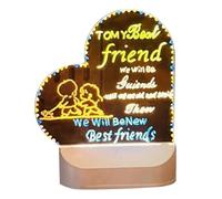 Veilleuse LED personnalisable en acrylique idéale pour les messages personnels et les espaces modernes (amour)