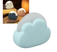 Veilleuse LED Portable, Mini Lampe de Bureau en Nuage Mignon avec 2 Couleurs, Mini Lampe de bébé Rechargeable pour Chambre D'enfant, Dortoir, Lampes de Chevet Amusantes Kawaii