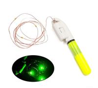 Veilleuse LED pour la pêche de nuit, lumière électronique pour la pêche de nuit, indicateur d'alarme de morsure, alimentation par piles (3 lumières)