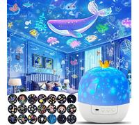 Veilleuse LED Projecteur Ciel Etoile pour Enfants - 21 Films, 20 chansons, 3 Couleurs de Lumière - Idéal pour Cadeaux