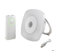 Veilleuse LED rechargeable USB, 0.5W, 18 lumens, 3000K blanc-chaud, avec télécommande, à suspendre ou à poser - Tibelec