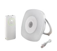 Veilleuse LED rechargeable USB, 0.5W, 18 lumens, 3000K blanc-chaud, avec télécommande, à suspendre ou à poser - Tibelec