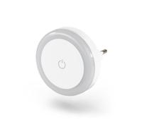 Hama Veilleuse LED 'Touch' Interrupteur Tactile (Lampe de nuit pour prise murale, Veilleuse Enfant Prise Electrique, Capteur Crépusculaire, Idéal Chambre Bébé Cuisine Couloir Escalier Salon)
