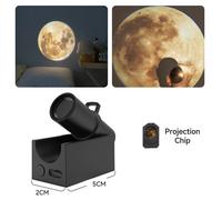 Veilleuse Led Usb Projecteur De Lune,Lampe De Projection De Communautés Ète,Décoration Murale De Fond,Lumière Pour Chambre À Coucher,Cadeau D'anniversaire - Type Moon
