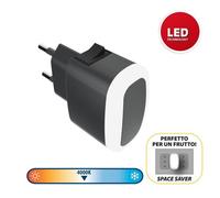 Velamp Veilleuse LED FROOT avec interrupteur ON/OFF Anthracite