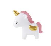 Veilleuse licorne blanche rose et dorée
