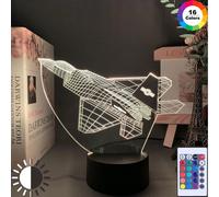 Veilleuse Lockheed Martin F-22 Raptor Kids 3D Illusion Led