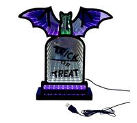 Veilleuse lumineuse en forme de chauve-souris avec support, alimentation USB, décoration pour jardin, vacances, famille, extérieur, magasin, cour, salle de jeux, maison, chambre à coucher