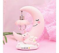 Veilleuse lunaire chambre enfants décoration intérieur luminaire chambre salon veilleuse lune résine Lumière LED rose bébé cheve
