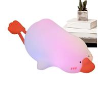 Veilleuse Mignonne Canard en Silicone Dimmable Rechargeable USB | Veilleuse Tactile pour Chambre d'Enfant Salon Bureau Dortoir Camping Activités Extérieur Adolescents Adultes Femmes Hommes