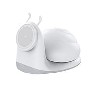 Veilleuse mignonne - escargot 15 W, éclairage magnétique, charge rapide, chargeur sans fil, pour la maison, les voyages, la chambre à coucher, la chambre d'enfant, la table de voiture, la table de che