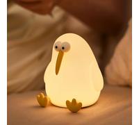 Veilleuse mignonne pour enfants, lampe de chevet spongieuse en forme de kiwi, rechargeable à intensité variable en silicone pour chambre d'enfant, décoration amusante pour chambre d'enfant, cadeau de