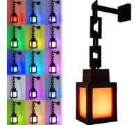 Veilleuse murale Pixelated - 16 couleurs - Avec télécommande et variateur d'intensité - Lampe de chevet 3D - Lampe murale pour enfants - Pour chambre à coucher, camping, cadeau pour les joueurs