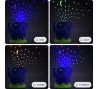 Ansmann Projecteur ciel étoilé éléphant - Veilleuse musicale pour bébé - 1 pce