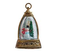 Veilleuse musicale avec batterie - Lanterne à boule de neige d'hiver | Décorations de Noël d'intérieur | Pour fêtes d'anniversaire, vacances, bureau, maison, chambre, bureau, personnes âgées